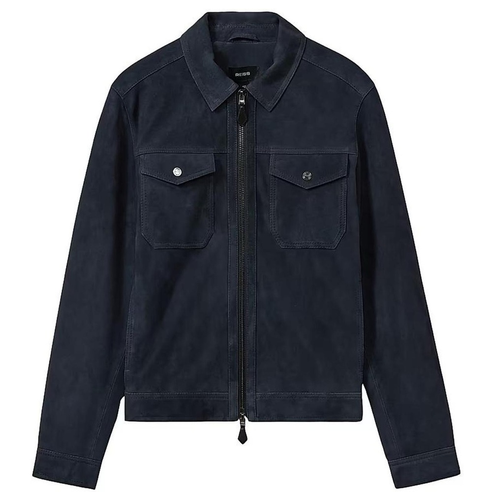 Reiss Dark Blue Shirt Jacket